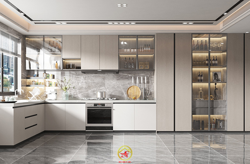 TỦ BẾP MDF AN CƯỜNG  12